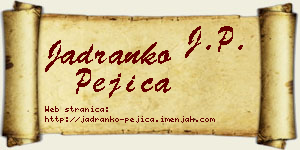 Jadranko Pejica vizit kartica